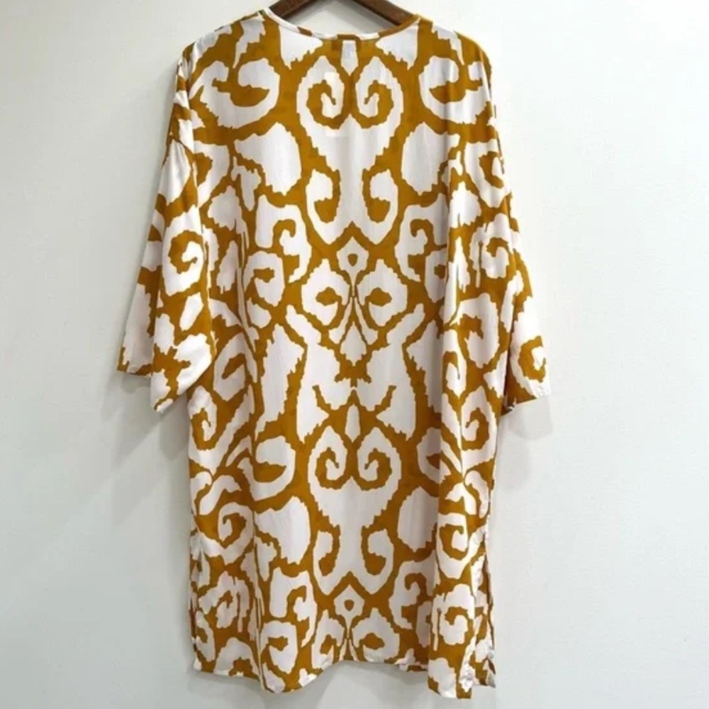 Tolani Evereve Gold Shara Wrap Kimono Open Front Top One Size - Picture 3 of 6